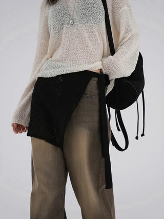 Kming Crochet Wrap Skirt