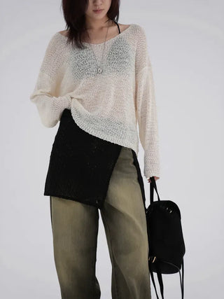 Kming Crochet Wrap Skirt