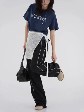 Kming Crochet Wrap Skirt