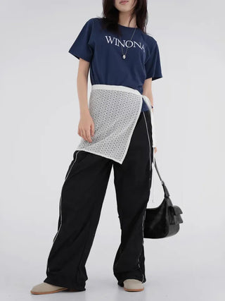 Kming Crochet Wrap Skirt