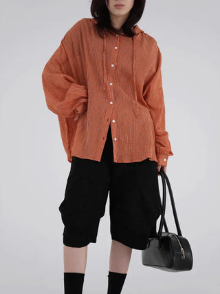 Erel Folded Balloon Fit Bermuda Pants