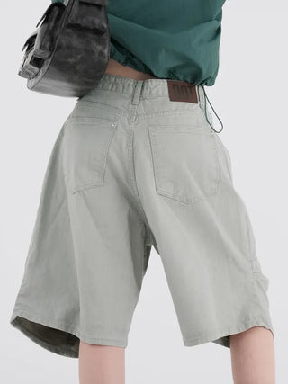 Erel Folded Balloon Fit Bermuda Pants