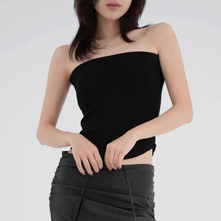 Rumin Ribbed Crop Tube Top