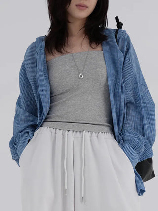 Rumin Ribbed Crop Tube Top