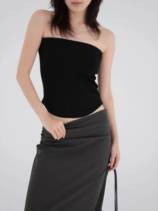 Rumin Ribbed Crop Tube Top