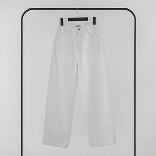 Earling white cotton pants