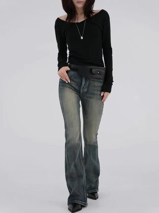 Baring Modal V-neck Tee