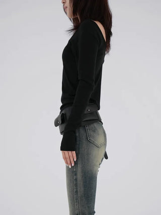 Baring Modal V-neck Tee
