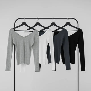 Baring Modal V-neck Tee