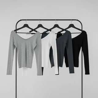 Baring Modal V-neck Tee