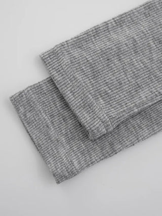 Babin V-neck Ribbed Long Sleeve