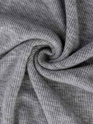 Babin V-neck Ribbed Long Sleeve