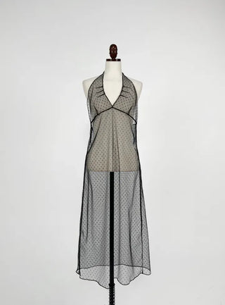 Puny See-through Dot Layered Dress