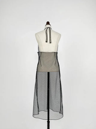 Puny See-through Dot Layered Dress