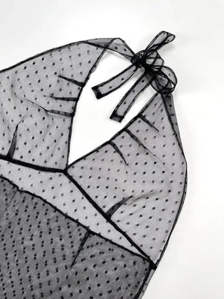Puny See-through Dot Layered Dress