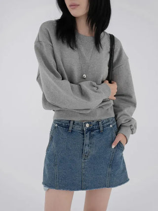 Mirabelle Inner Pocket Denim Mini Skirt
