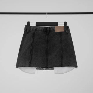 Mirabelle Inner Pocket Denim Mini Skirt