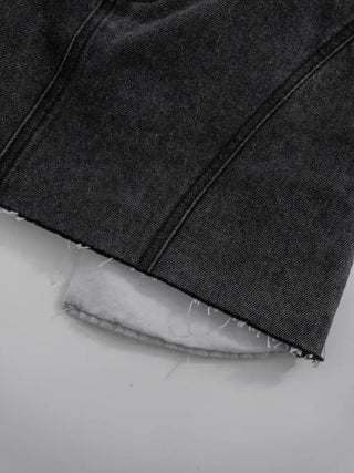 Mirabelle Inner Pocket Denim Mini Skirt