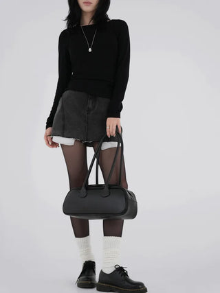 Mirabelle Inner Pocket Denim Mini Skirt