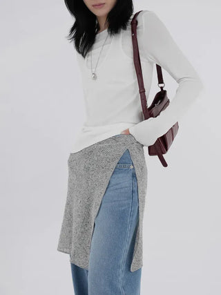 Benvin Knit Wrap Skirt
