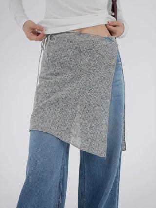 Benvin Knit Wrap Skirt