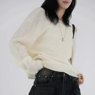 Raon Deep V-Neck Knit
