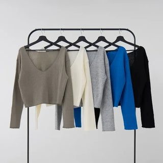 Raon Deep V-Neck Knit