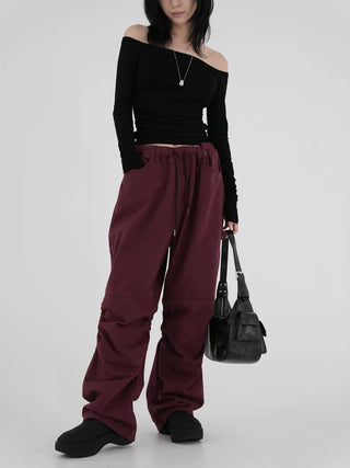Ohi Off-shoulder Shirred Tee