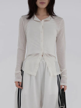 Senni Soft See-through Daily Summer/Autumn Transitional Cardigan
