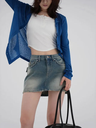 Senni Soft See-through Daily Summer/Autumn Transitional Cardigan