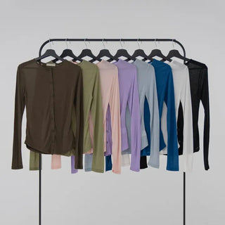 Senni Soft See-through Daily Summer/Autumn Transitional Cardigan
