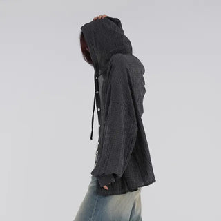 Hado check hoodie