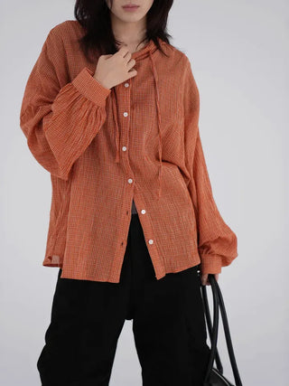 Hado check hoodie
