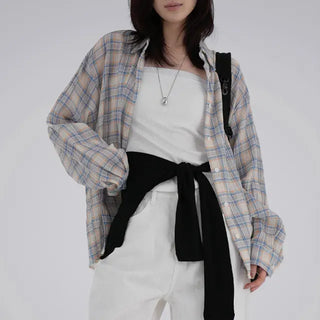 Pokin Loose Fit Check Shirt