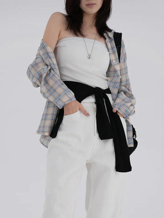 Pokin Loose Fit Check Shirt