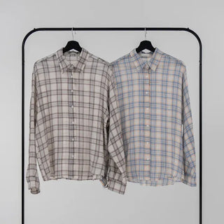 Pokin Loose Fit Check Shirt