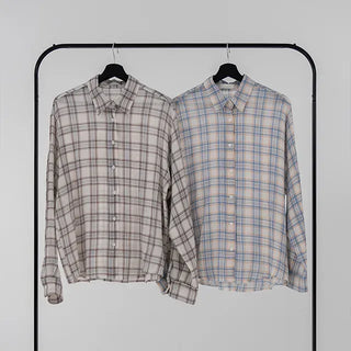 Pokin Loose Fit Check Shirt
