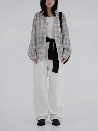 Pokin Loose Fit Check Shirt