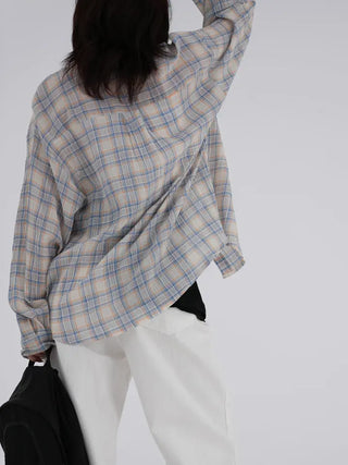 Pokin Loose Fit Check Shirt
