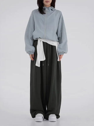 Nona Crop Hooded Windbreaker