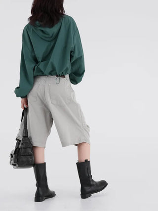 Nona Crop Hooded Windbreaker