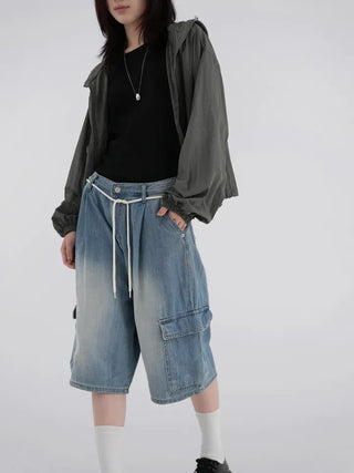 Nona Crop Hooded Windbreaker
