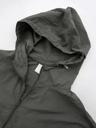 Nona Crop Hooded Windbreaker