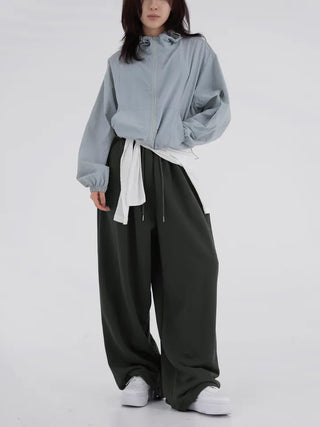 Nona Crop Hooded Windbreaker