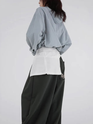 Nona Crop Hooded Windbreaker