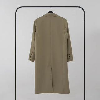 Balming back slit long coat