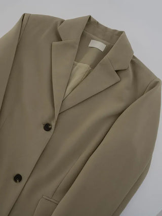 Balming back slit long coat