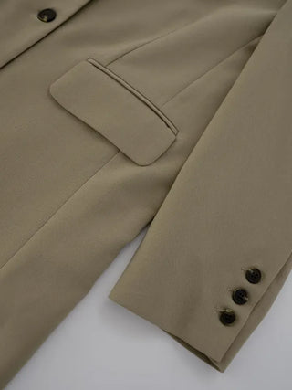 Balming back slit long coat