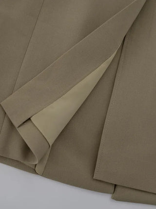 Balming back slit long coat