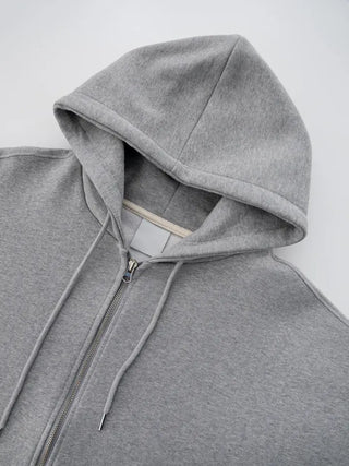 Leeho Two-Way Oversized Zip-Up Hoodie